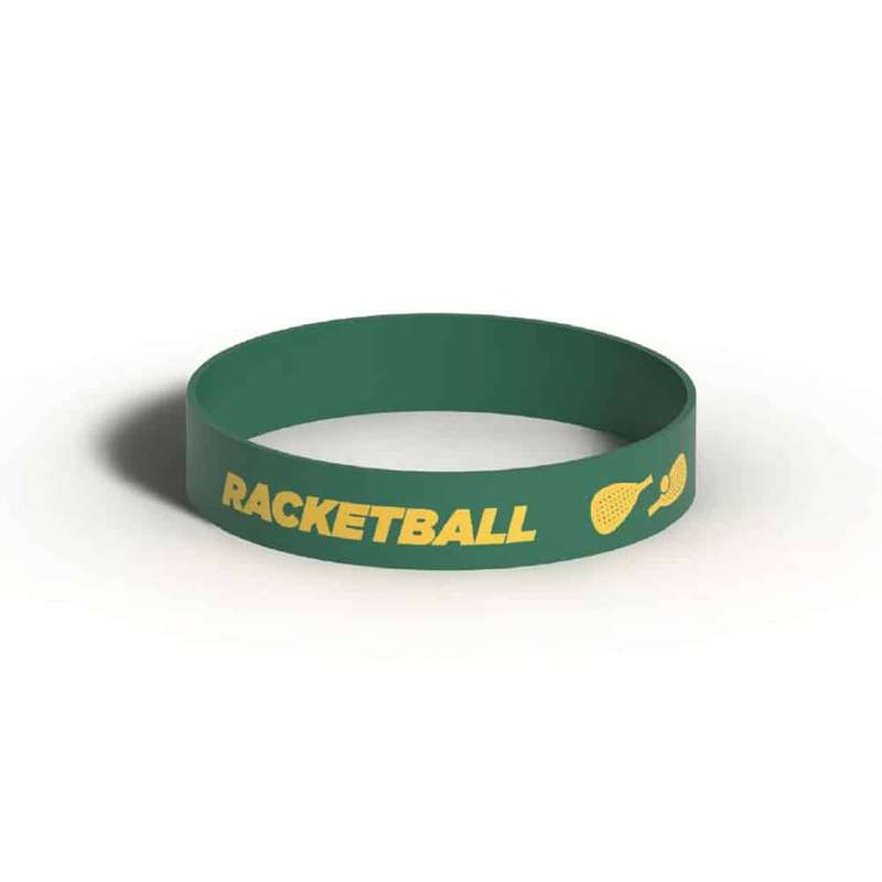Killer Deals Debossed "Racketball" Silicone Wristband Bracelet- 3 Pack x2 Combo