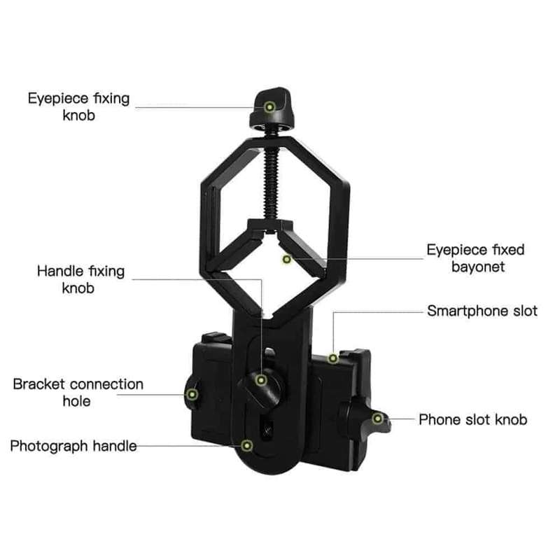 Action Mounts Universal Cell Phone/Binocular/Telescope/Spotting Scope Adaptor Clip Mount
