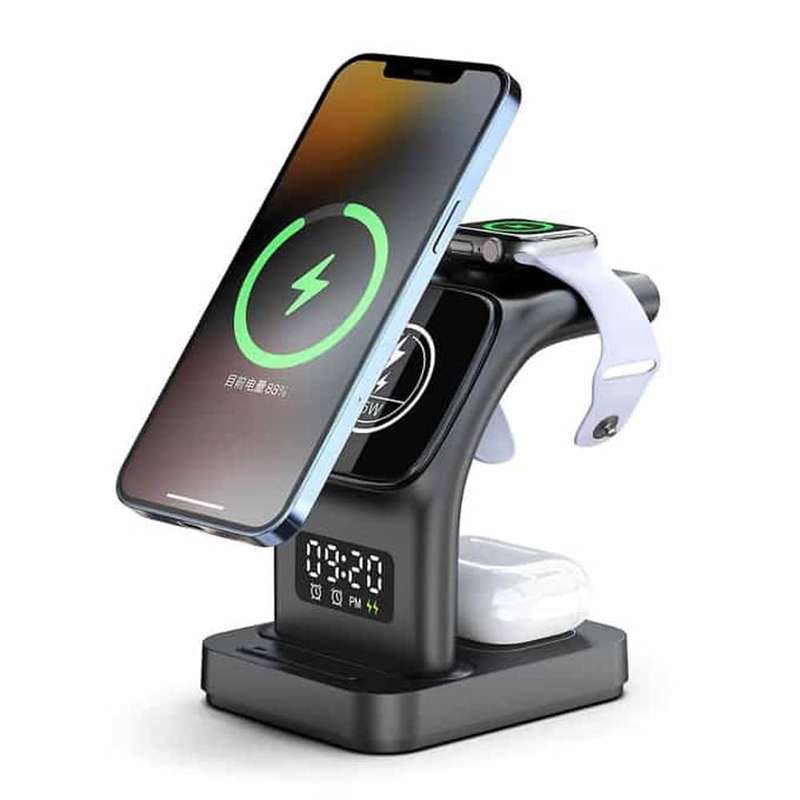 Killer Deals 5-in-1 MagSafe Wireless Charging Clock Station Dock for Apple