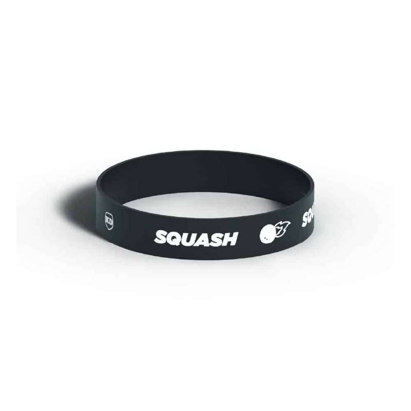 Killer Deals Debossed "Squash" Silicone Wristband Bracelet- 3 Pack x2 Combo