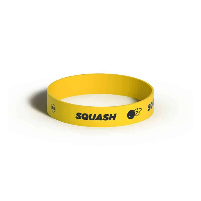 Killer Deals Debossed "Squash" Silicone Wristband Bracelet- 3 Pack x2 Combo