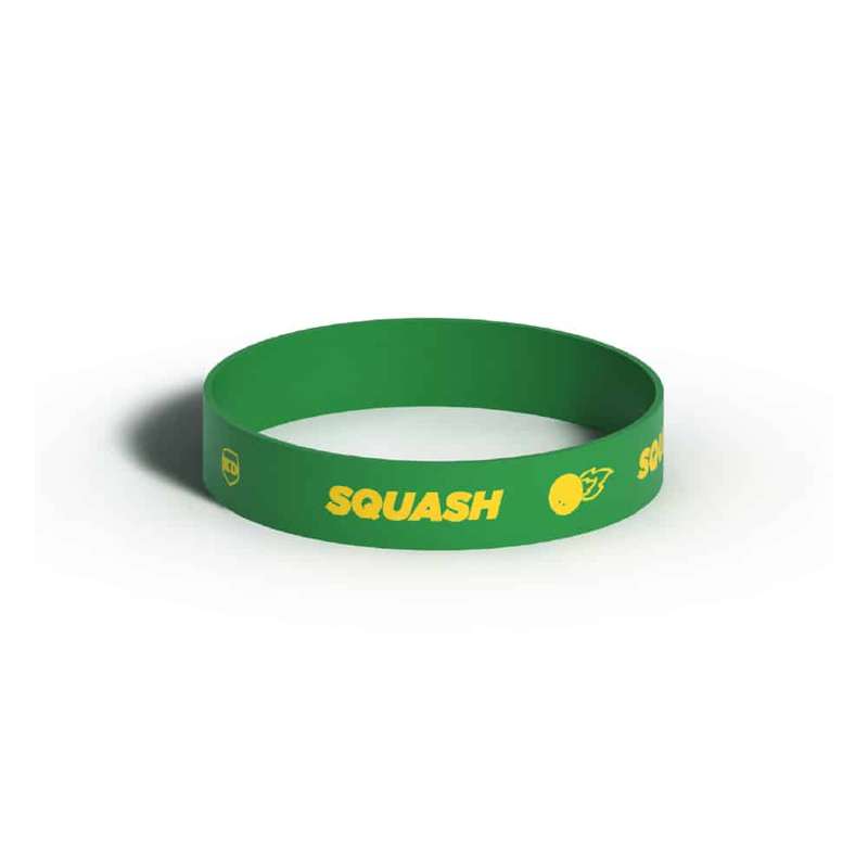 Killer Deals Debossed "Squash" Silicone Wristband Bracelet- 3 Pack x2 Combo