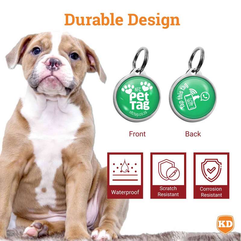 NFC Lost Pet Tag- Tap to WhatsApp