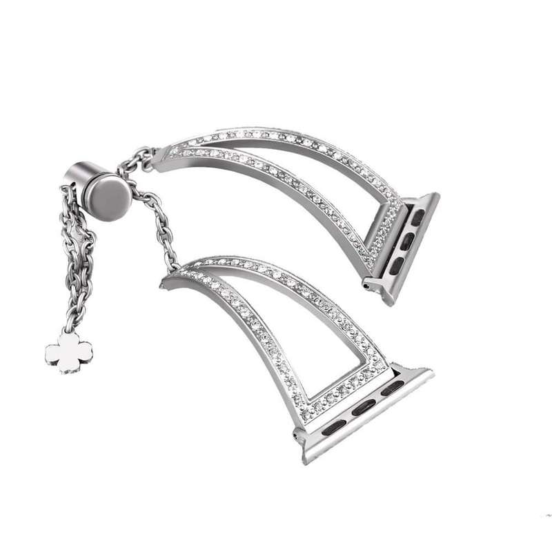 Killer Deals Jewelry Bracelet Strap for 42/44/45/49mm Apple Watch - Silver