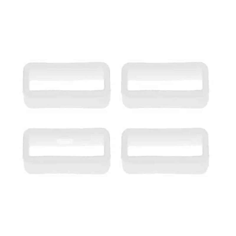 Killer Deals Watch 20MM Silicone Strap Band Saver 4pc - White