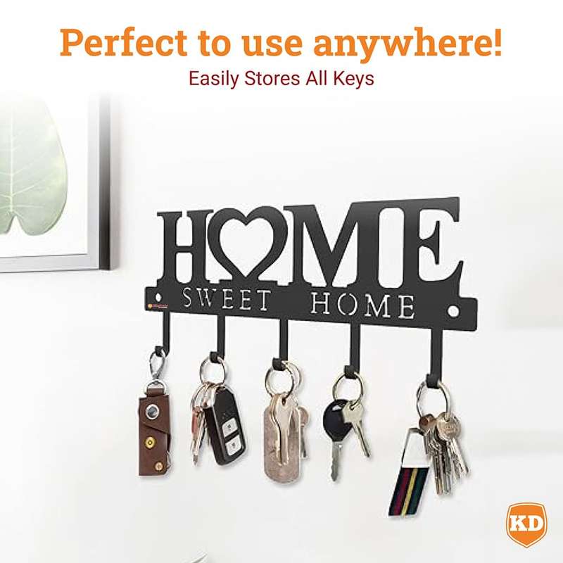 Wall Mounted Home Experience Key Holder Organizer Hook Hanger Rack