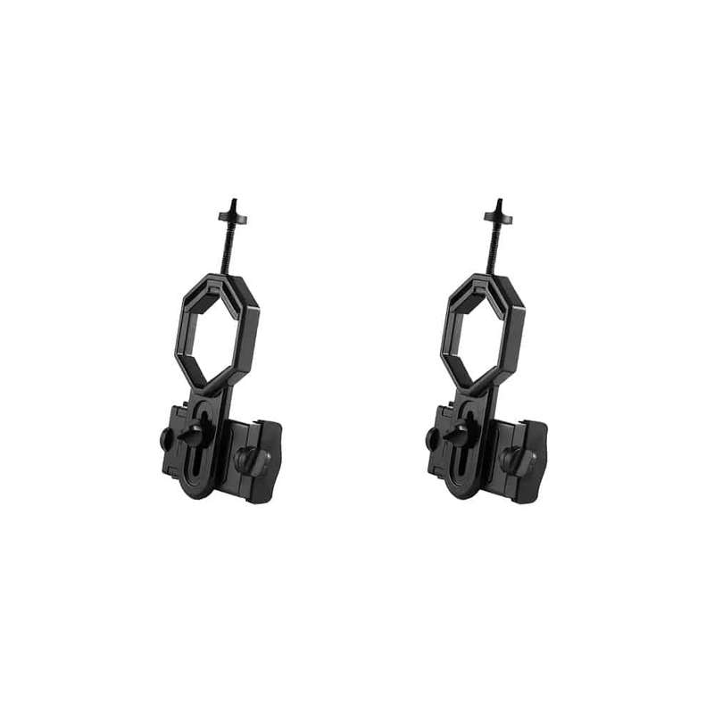 Action Mounts Universal Cell Phone/Binocular/Telescope/Spotting Scope Adaptor Clip Mount x 2 combo