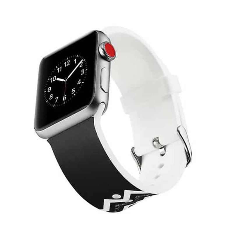 Killer Deals Silicone Strap for 38/40/41mm Apple Watch- White & Black