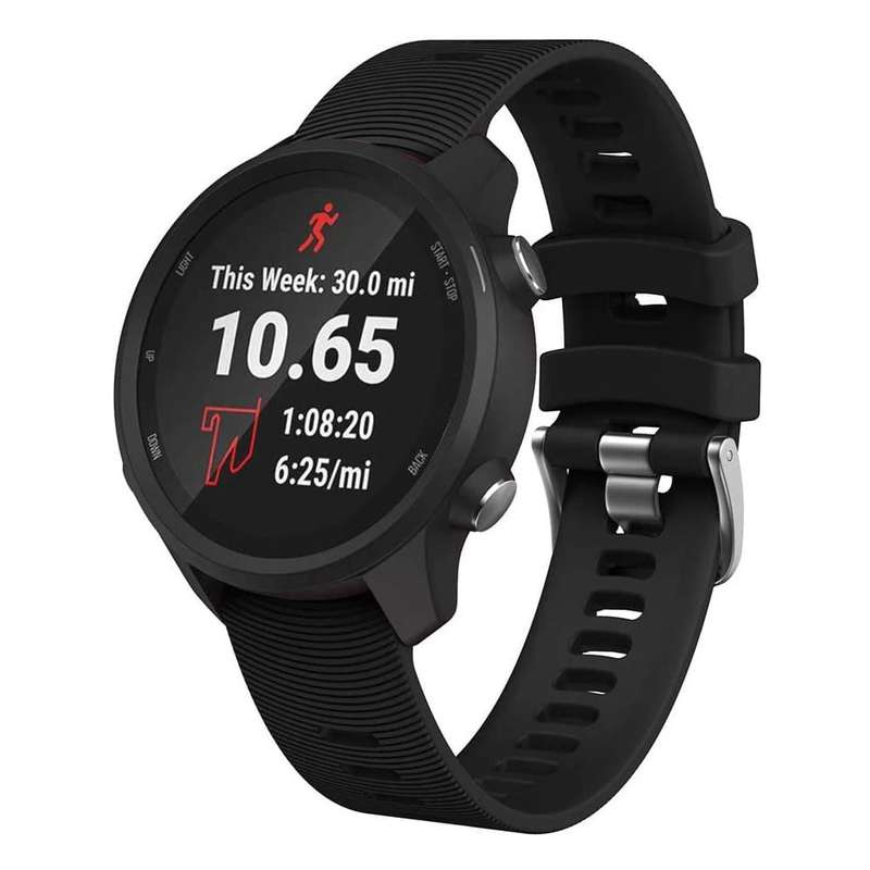 Killer Deals 20mm Silicone Strap for Garmin Vivoactive / Vivomove- Black