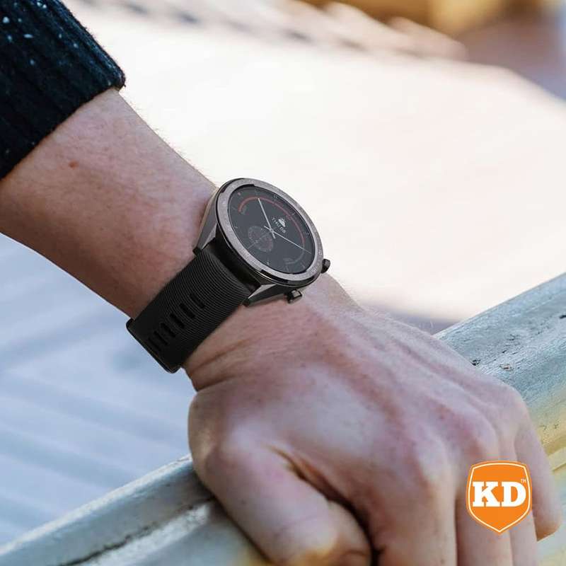 Killer Deals 20mm Silicone Strap for Garmin Vivoactive / Vivomove- Black