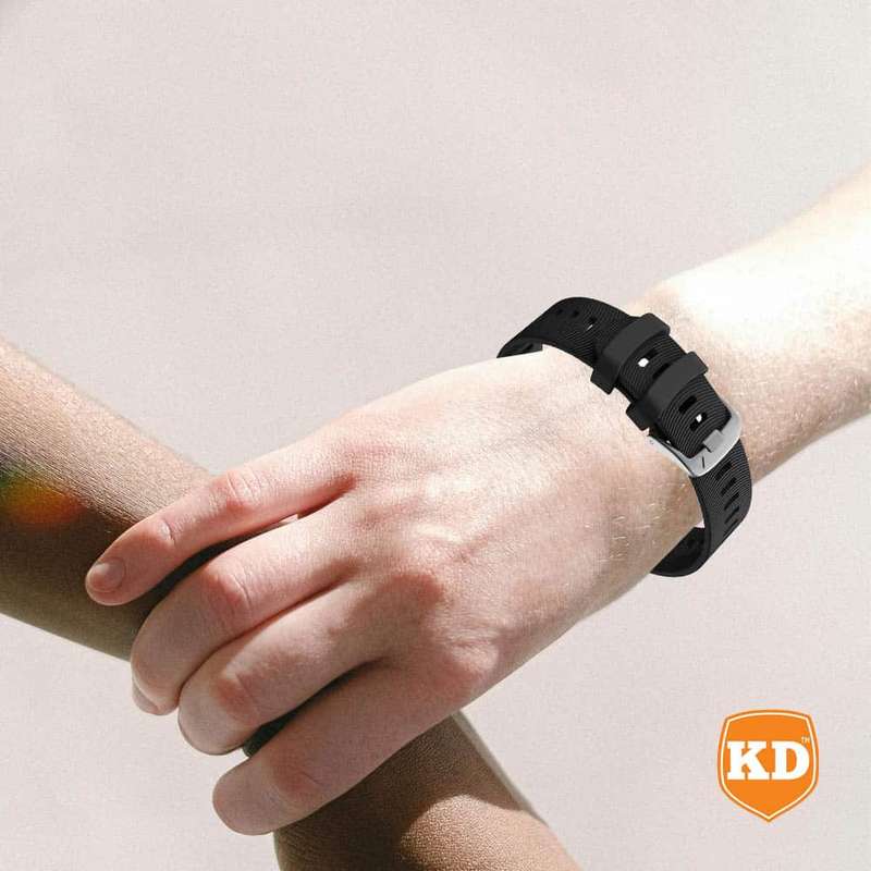 Killer Deals 20mm Silicone Strap for Garmin Vivoactive / Vivomove- Black