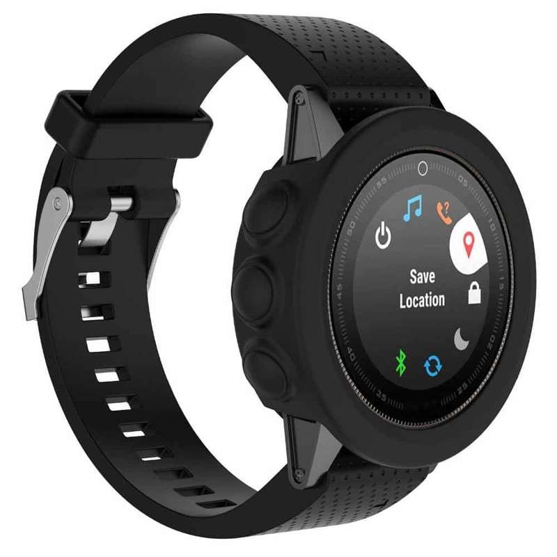 Killer Deals Silicone Protector Case for 47mm Garmin Fenix 5 - Black