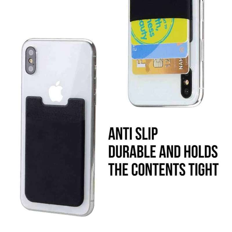 Killer Deals Adhesive RFID Blocking Lycra Wallet for iPhone/Smartphone- Black x10 - Combo