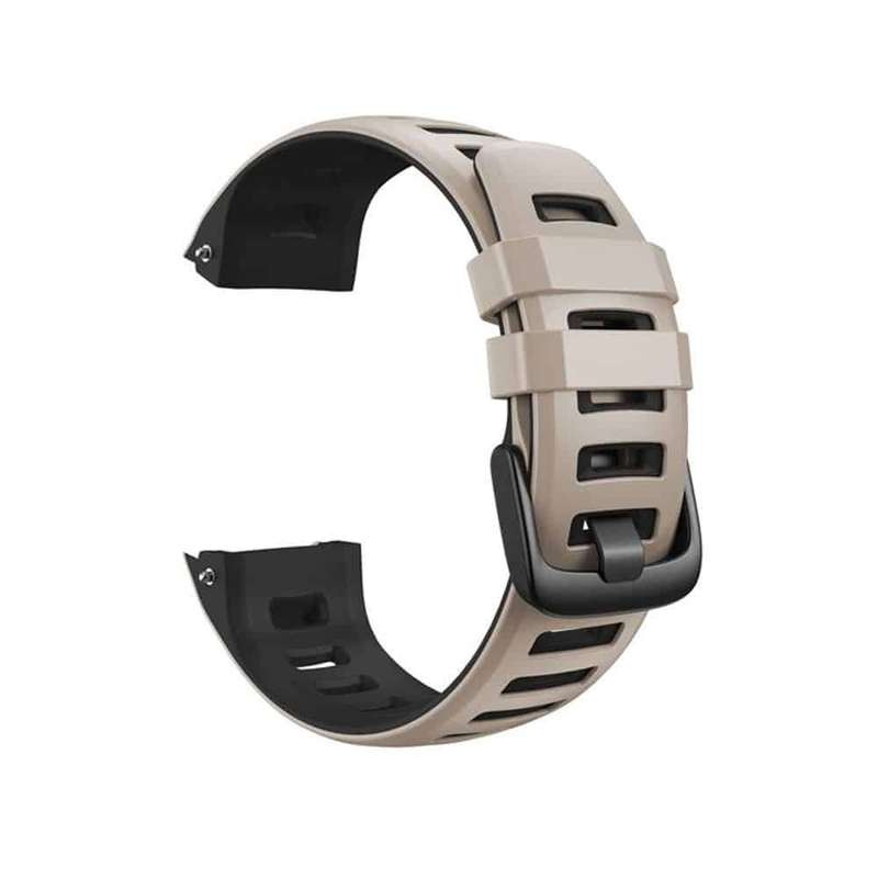 Silicone Strap For Garmin Instinct - White/Black