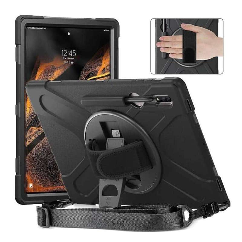 Killer Deals Protective Cover Case with Strap for Samsung Galaxy Tab S9+
