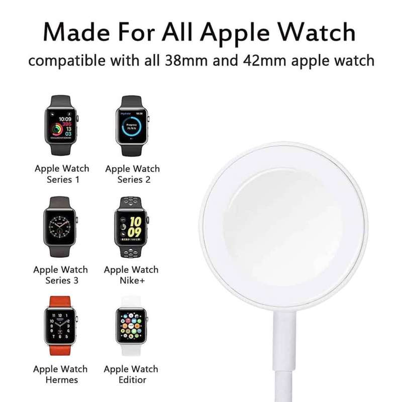Magnetic Charger for Apple iWatch - White