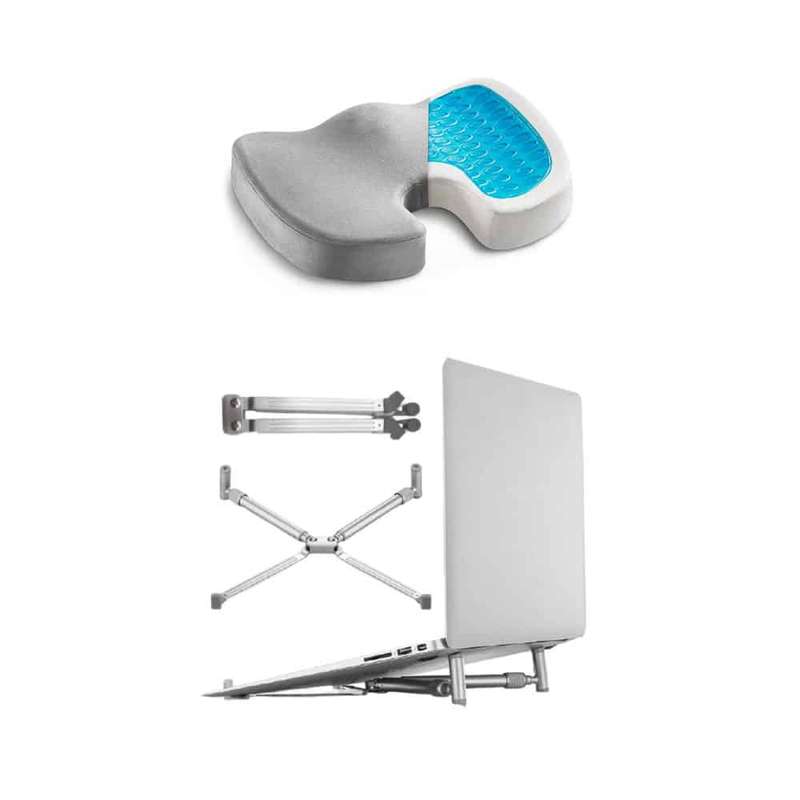 Killer Deals Ergonomic Foam Cushion & Laptop Stand Work-from-Home Bundle