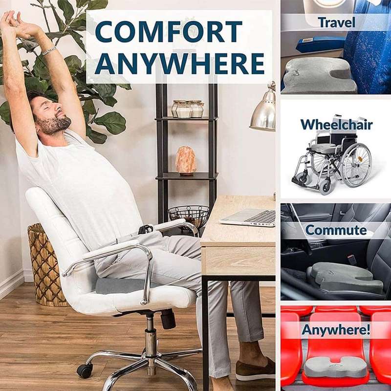 Killer Deals Ergonomic Foam Cushion & Laptop Stand Work-from-Home Bundle