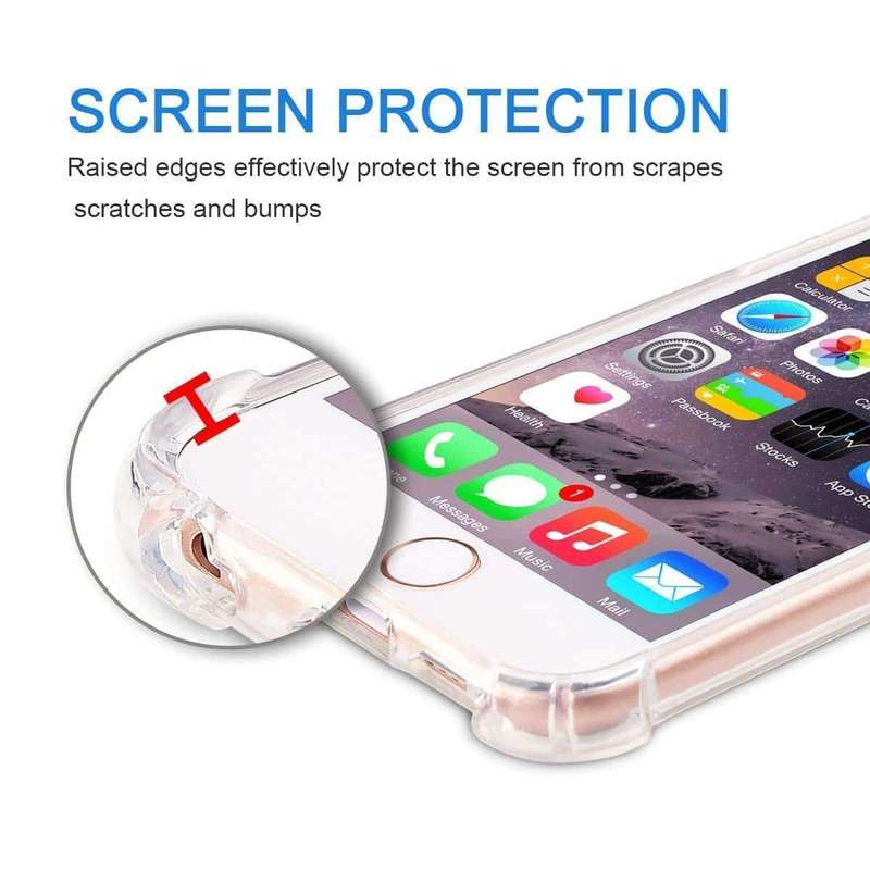 Killer Deals Shockproof Gel Back Cover Phone Case for iPhone 7+ (Clear)