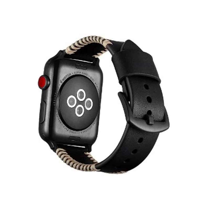 Killer Deals Leather Strap for 42/44/45/49mm Apple Watch- Brown