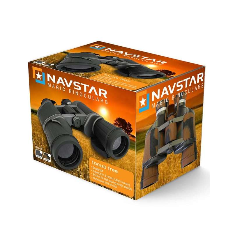 Navstar Focus Free Magic Binoculars for Birdwatching Sporting Hiking - 10x50 - Black