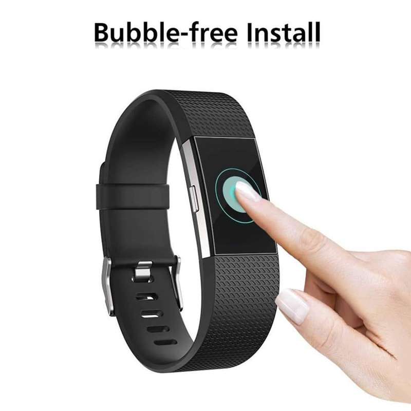 Killer Deals 31mm Scratch-Free TPU Screen Protector Film for Fitbit Charge 2 x2 Combo