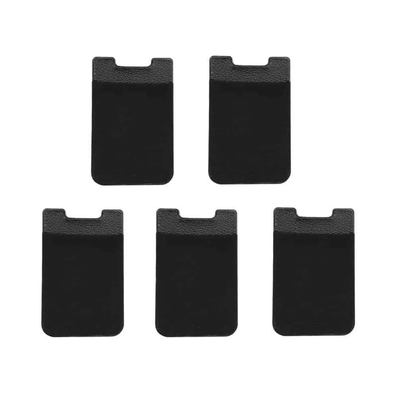 Killer Deals Adhesive RFID Blocking Lycra Wallet for iPhone/Smartphone- Black x5 - Combo