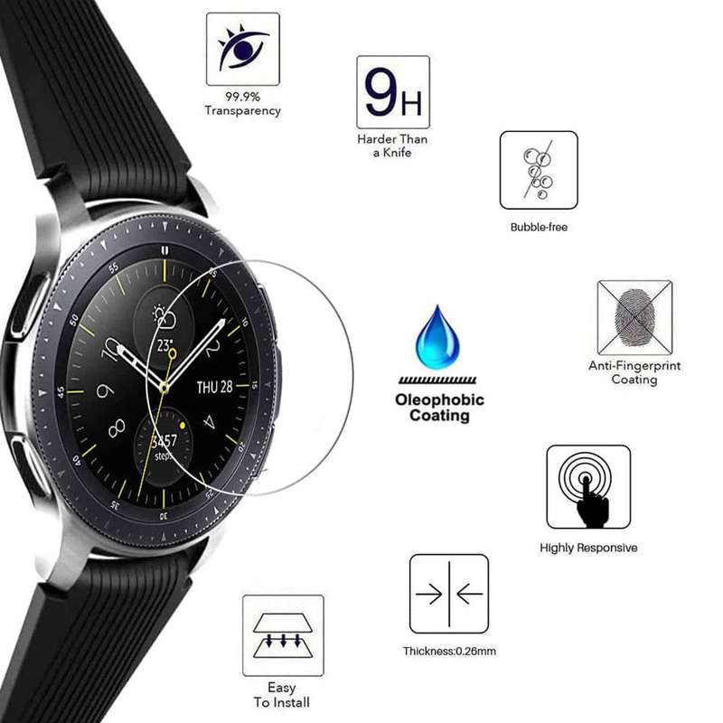 Tempered Glass Screen Protector for 42mm Samsung Galaxy Watch x2 Combo