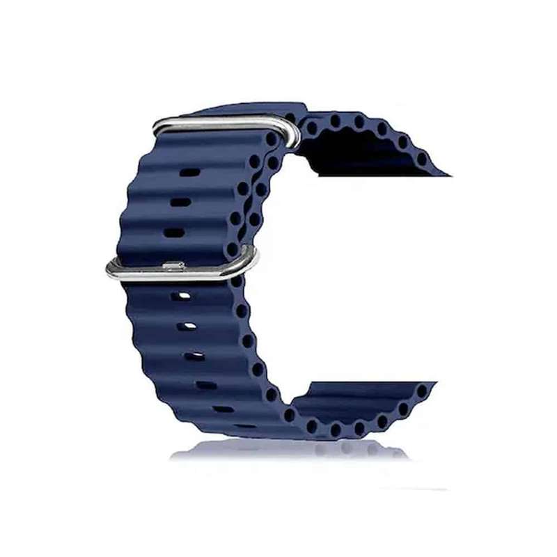 Marine Silicone Strap for 42/44/45/49mm Apple Watch - Frost Blue