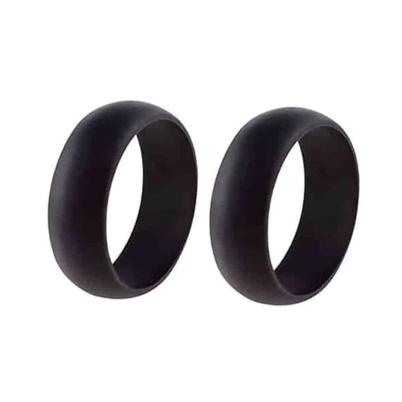 Killer Deals 8mm Unisex Wedding Silicone Ring (USA 12 RSA Y)- x2 Combo