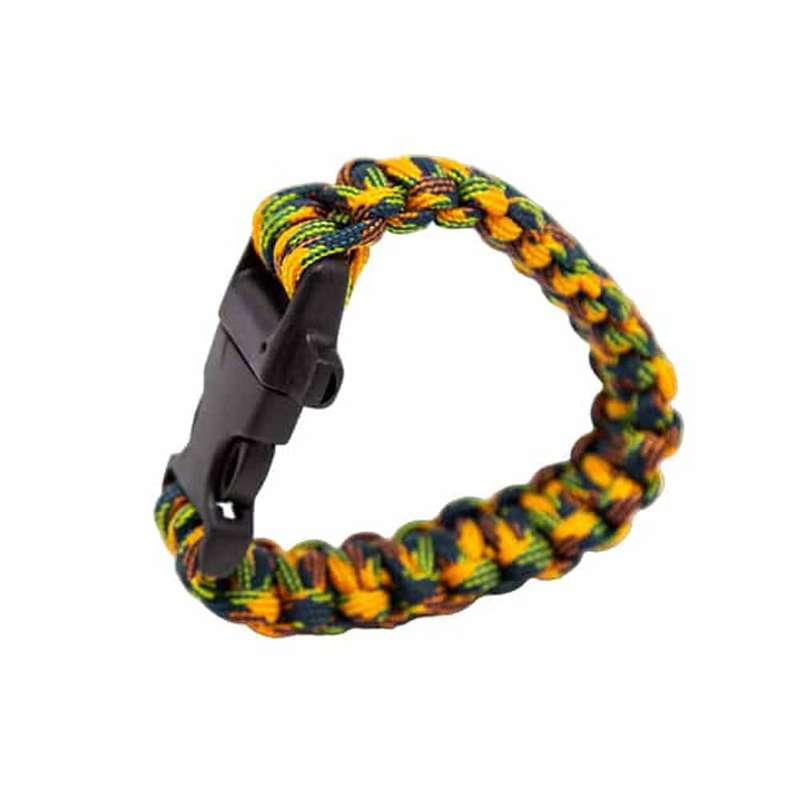 Killer Deals Heavy-Duty Paracord Survival/Safety/Emergency/Outdoor Bracelet-Camo Green