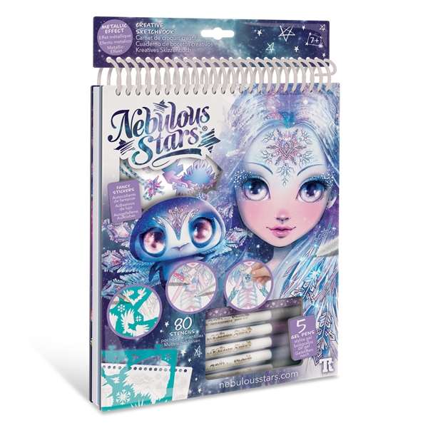 Nebulous Stars Creative Sketchbook Iceana with Metallic Ink Gel Pens