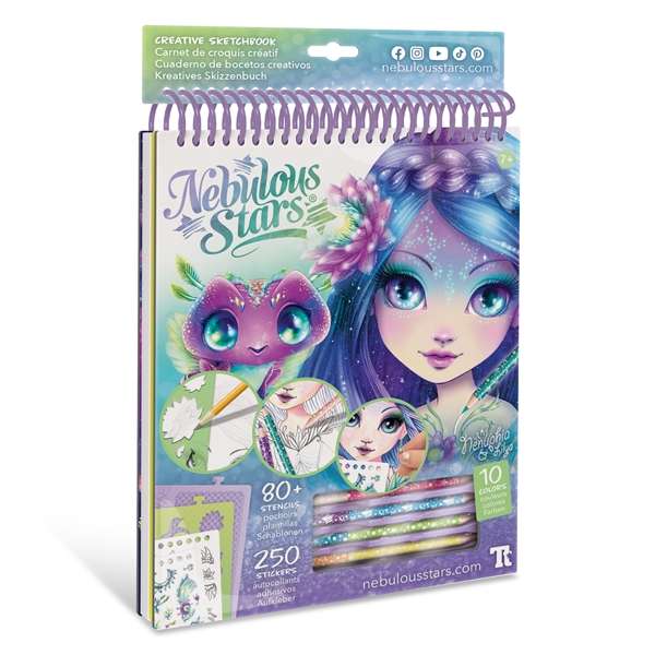 Nebulous Stars Creative Sketchbook Nenuphia incl Pencils