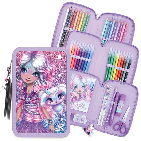 Nebulous Stars Estrelia 3-Tier Pencil Case - Art & Stationery Set