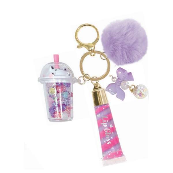 Hot Focus Trendy Lip Gloss with Key Chain