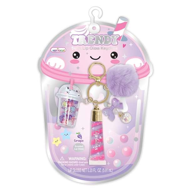 Hot Focus Trendy Lip Gloss with Key Chain