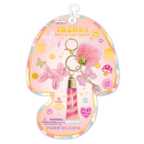 Hot Focus Trendy Lip Gloss with Key Chain