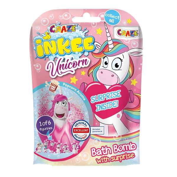 Craze Inkee Bathtime Toys Unicorn Display 8 Pieces