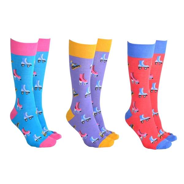 Sock Society Roller Skates Pack of 3