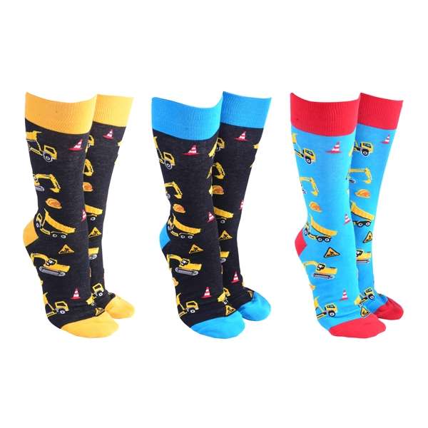 Sock Society Construction Pack of 3