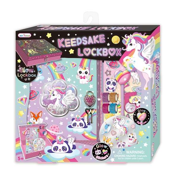 Hot Focus Glow-in-the Dark Keepsake Lockbox