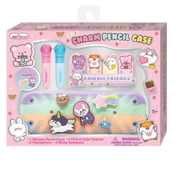 Hot Focus Charm Pencil Case