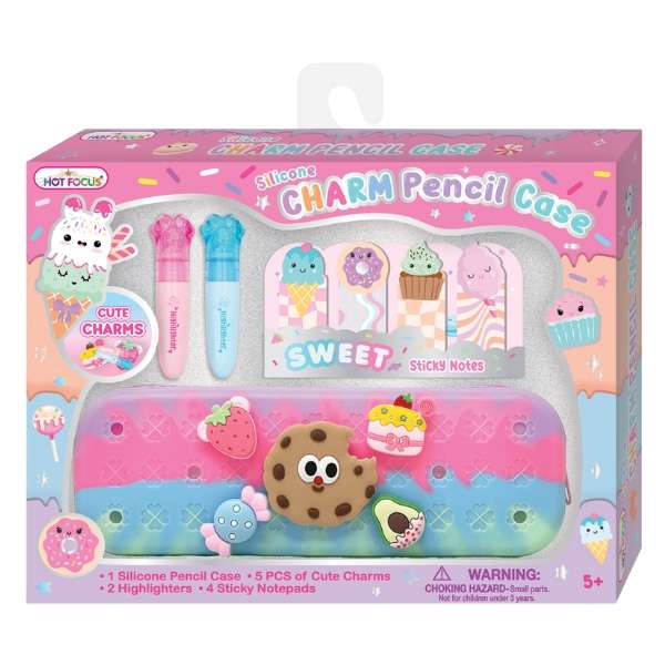Hot Focus Charm Pencil Case