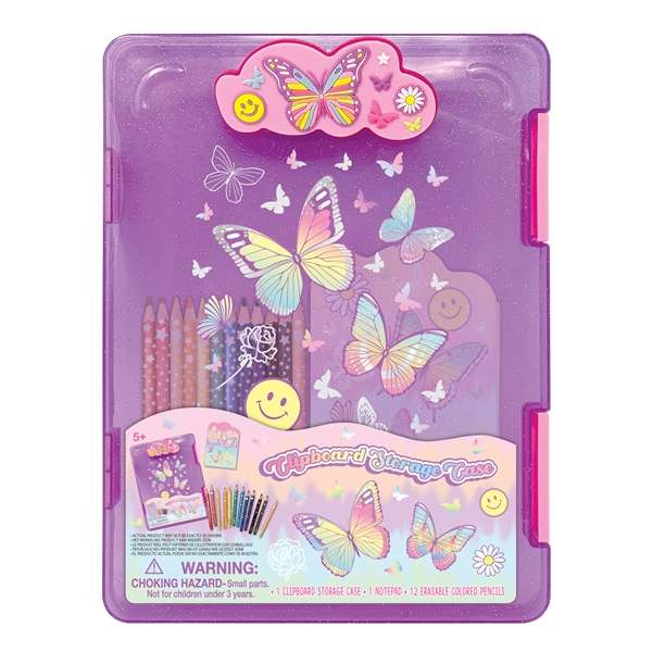 Hot Focus Tye Dye Butterfly Clipboard