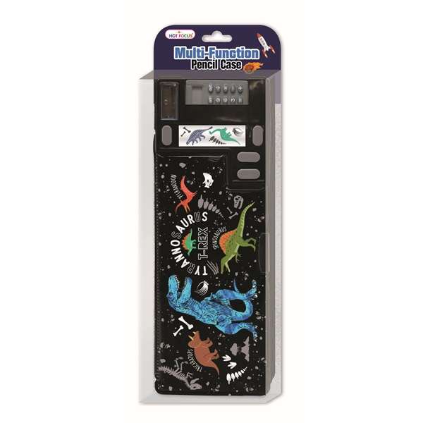 Hot Focus Dino Multi-Function Pencil Case
