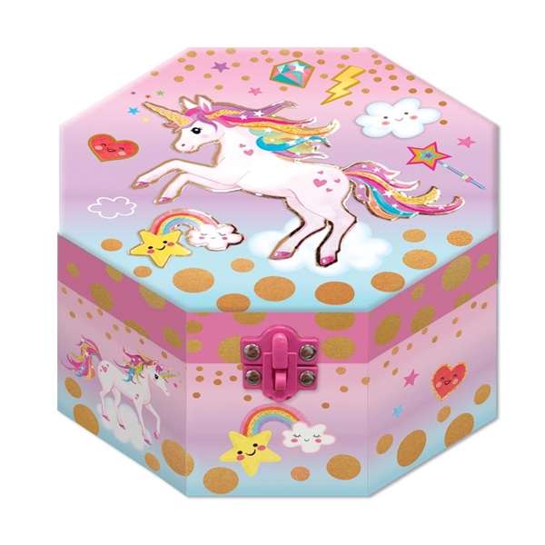 Hot Focus Unicorn Musical Jewellery Box With Figurine