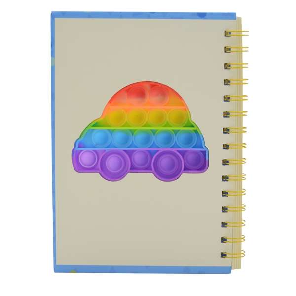 Fidget Pop It Notebook - Car