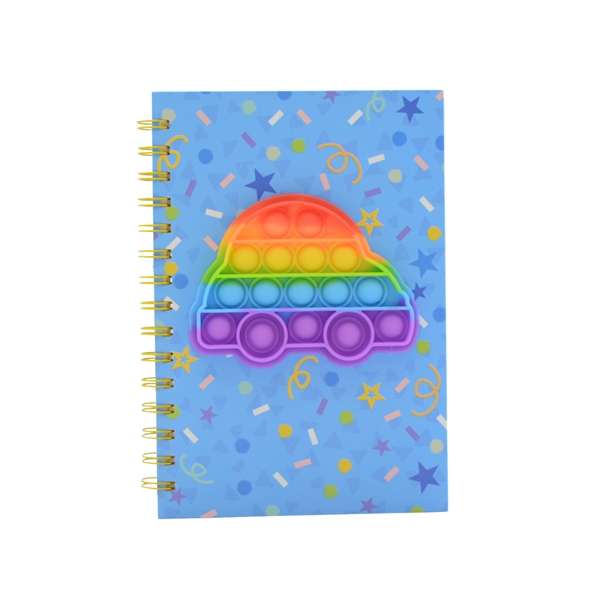 Fidget Pop It Notebook - Car