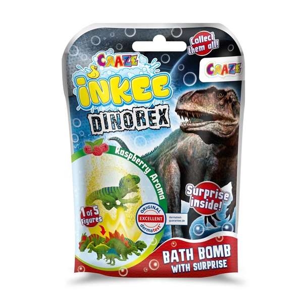 Craze Inkee Bathtime Toys Dino Display 8 Pieces