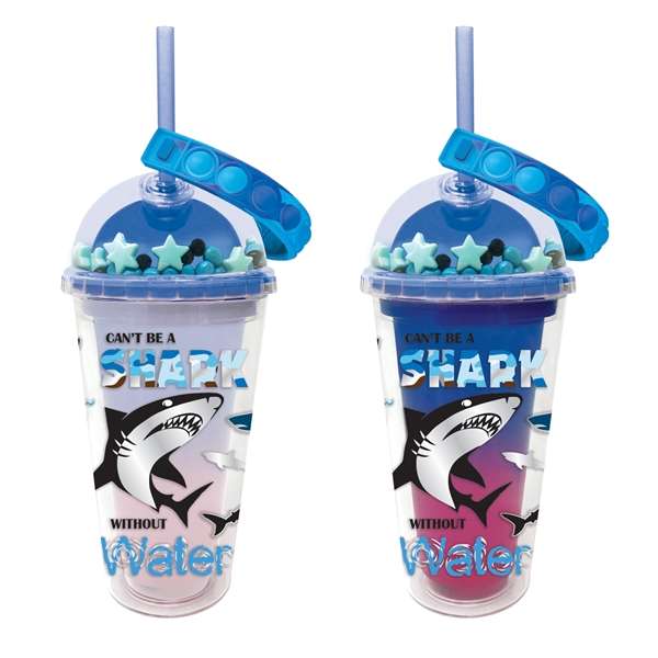 Hot Focus Shark Colour Changing Tumbler